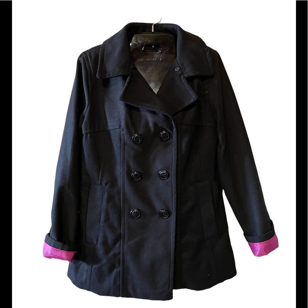 EUC Bongo Size M Double Breasted Lined Coat